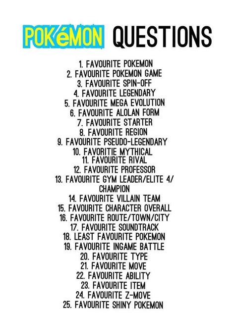 pokemon emerald questionnaire answers.